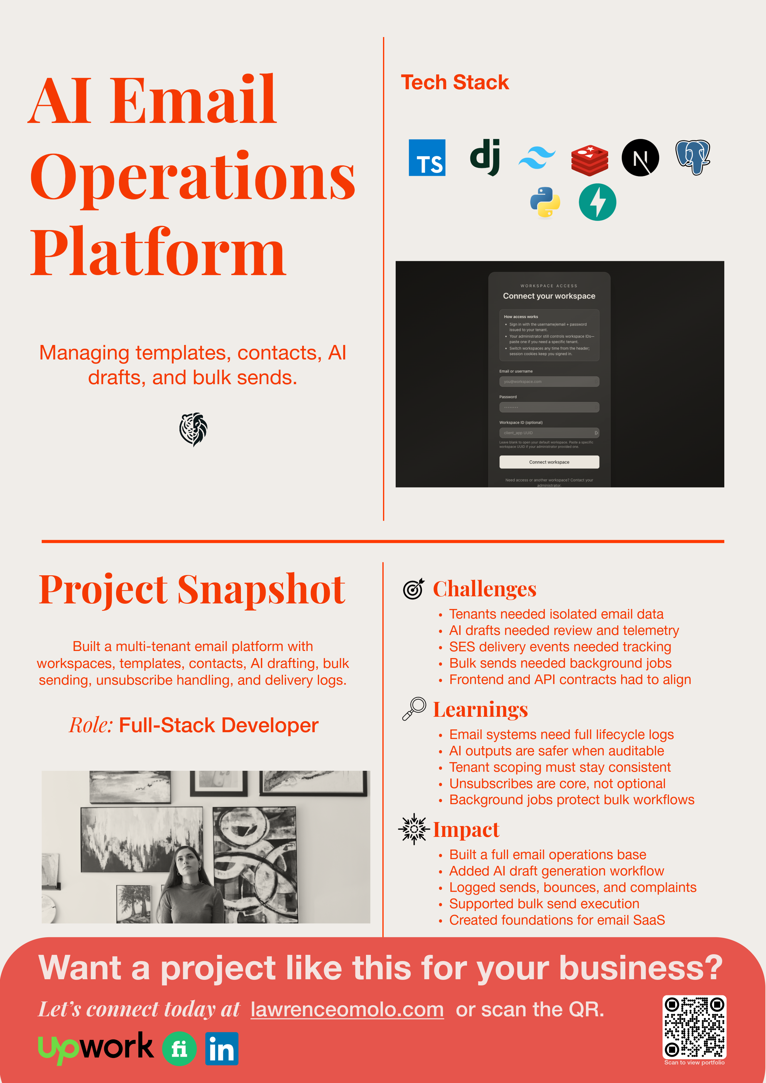 Multi-Tenant AI Email Operations Platform
