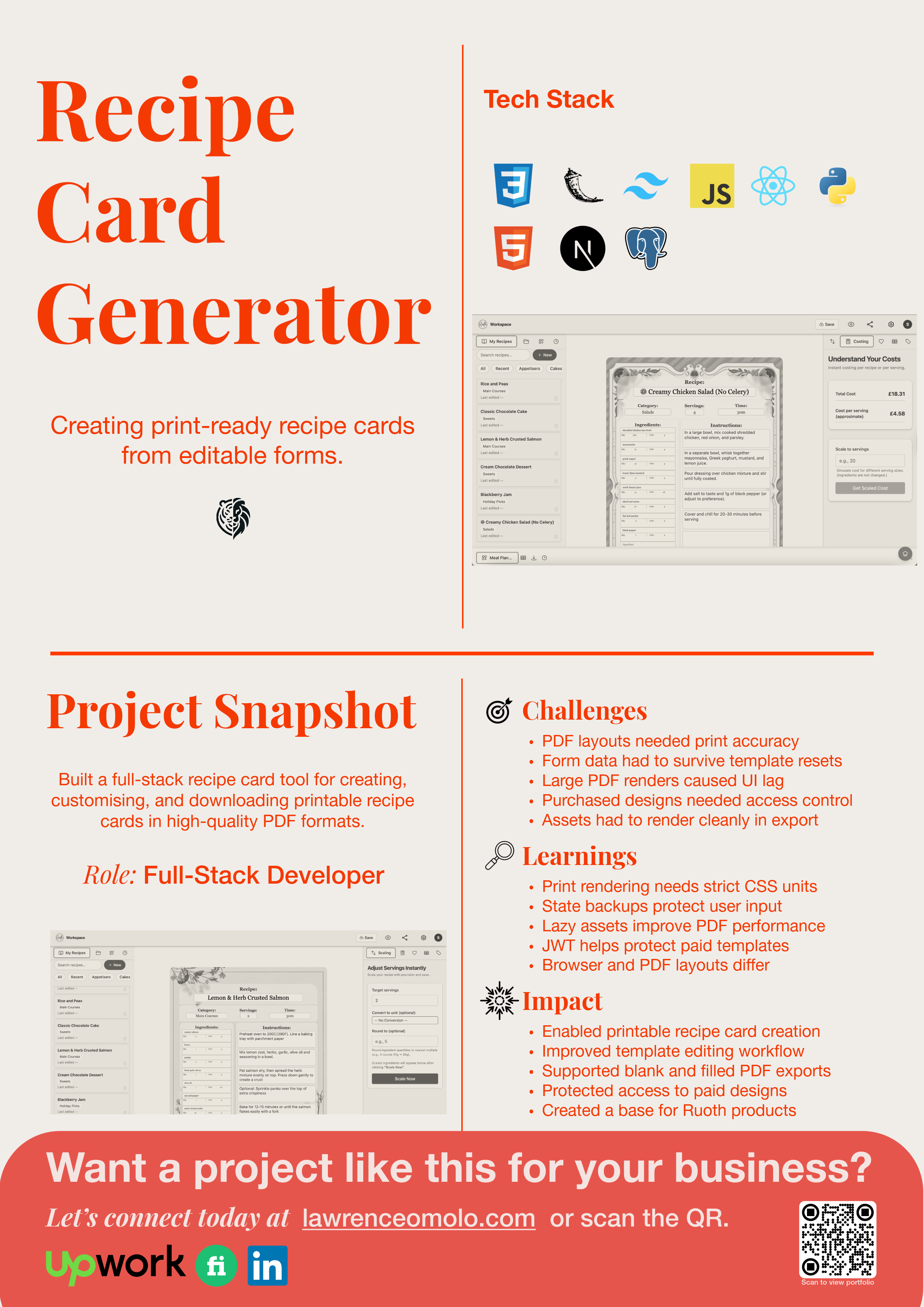 Recipe Card Generator