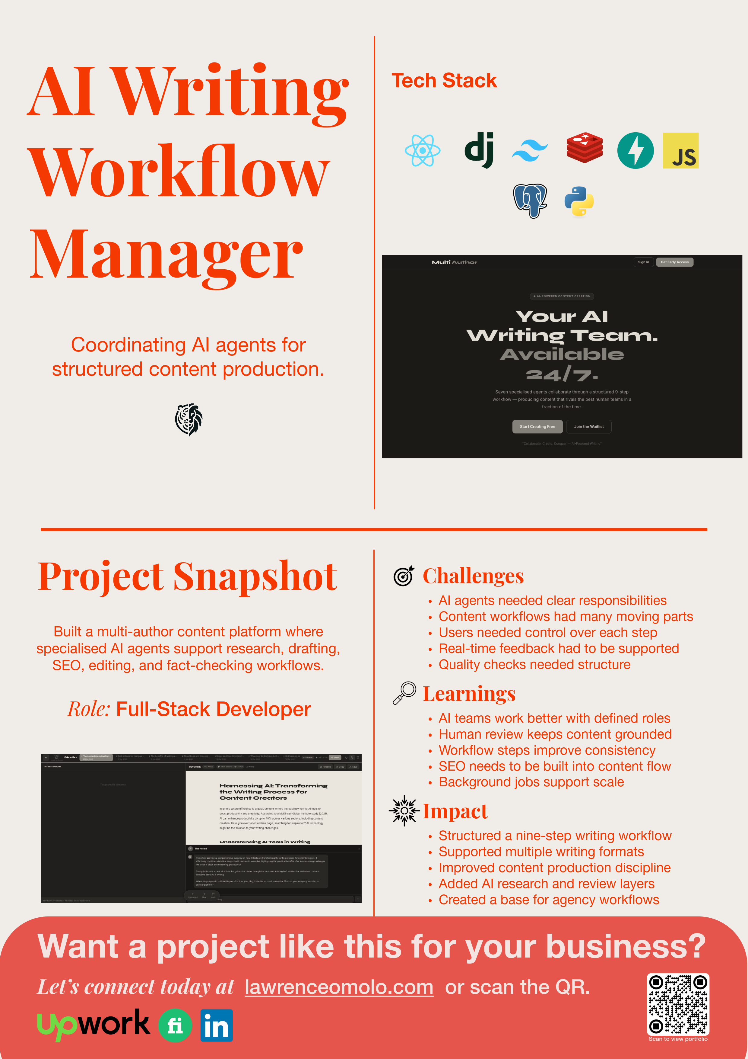 AI-Powered Writing Workflow Manager
